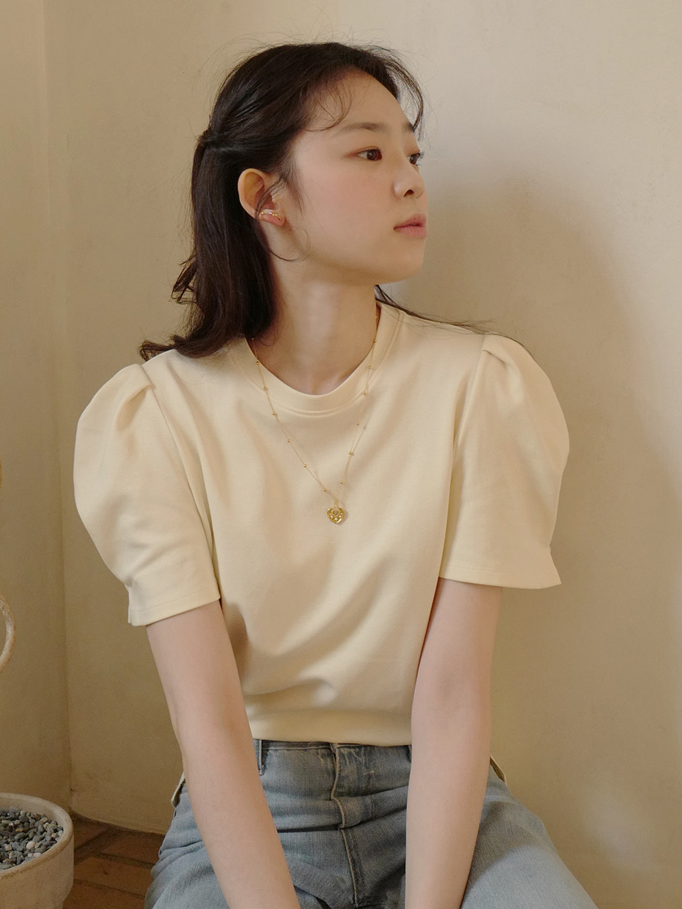 Blooming T-shirt (3color)[White,Navy 05/29 예약배송]