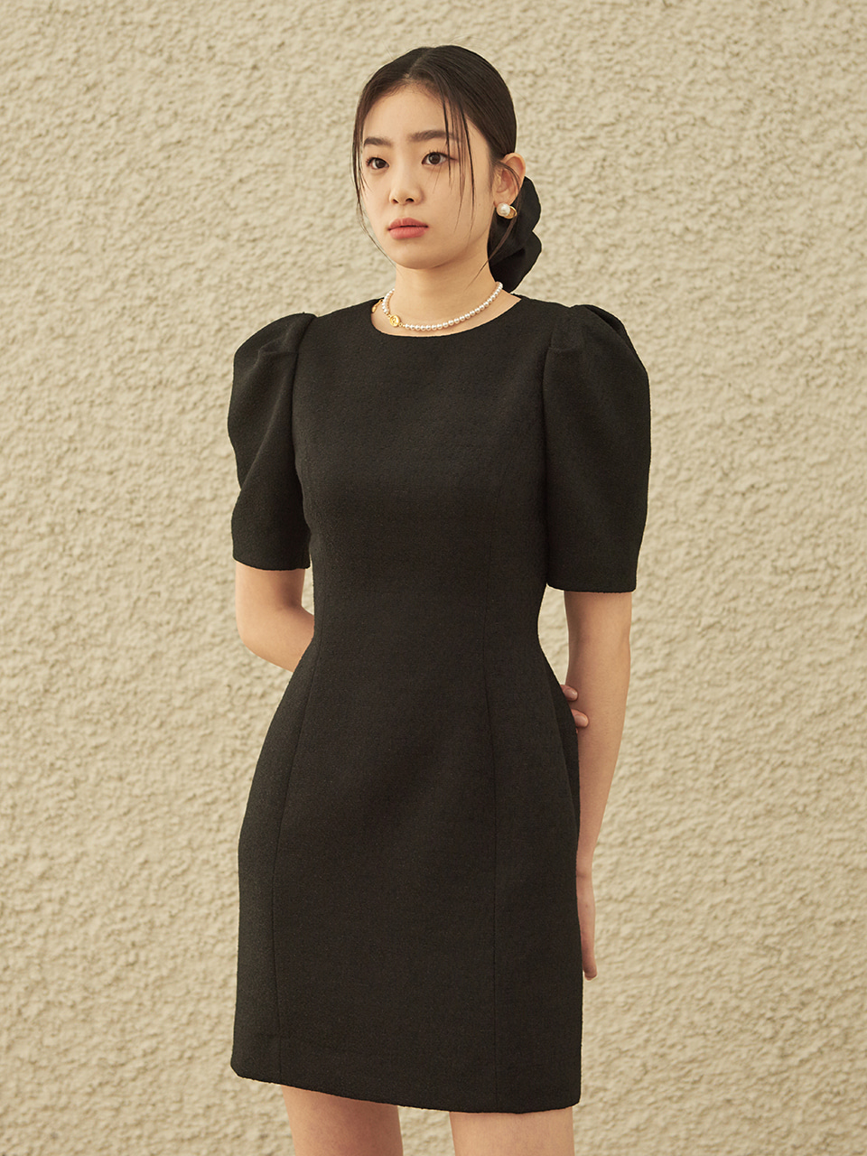 Classic blooming Dress Mini [Black, Blue size XS, S, Ivory size XS 8/11 예약배송]
