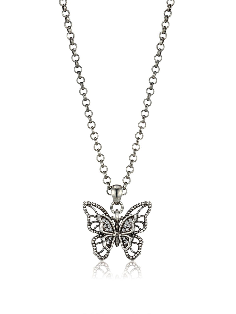 Double Butterflies Necklace