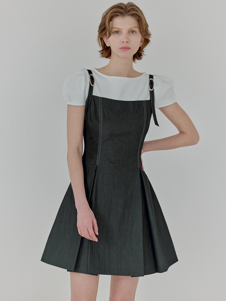 Denim Bustier Mini Dress [4/12 예약배송]