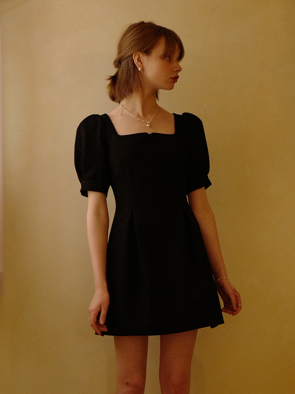 Rose Vine Dress Mini (Black)