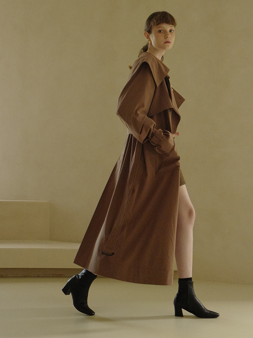 Notting Hill Trench Coat(Cocoa Brown)