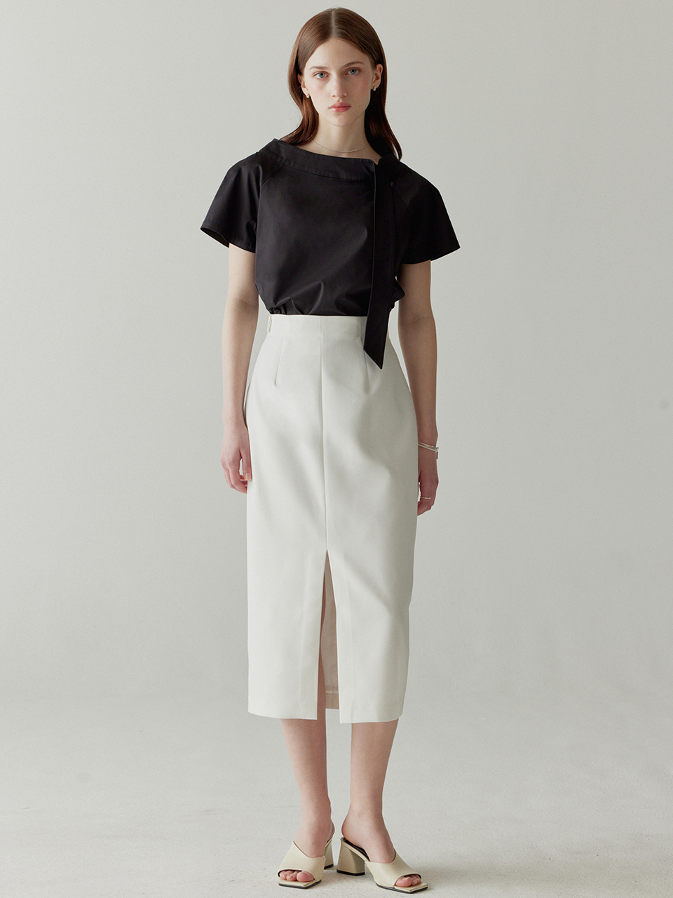 Classic Slit Skirt(2color)